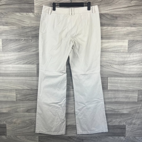 Ann Taylor Pants Women's Size 8 Beige Bootcut Leg‎ 2 Button Stretch Y2K Career - Picture 9 of 13